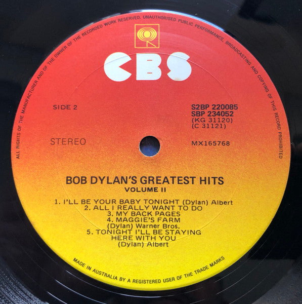 Bob Dylan – Bob Dylan's Greatest Hits Volume II (2xLP) LP vinyl record, image 6 of 8
