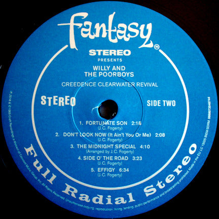 Creedence Clearwater Revival – Willy And The Poor Boys LP vinyl record, image 4 of 5