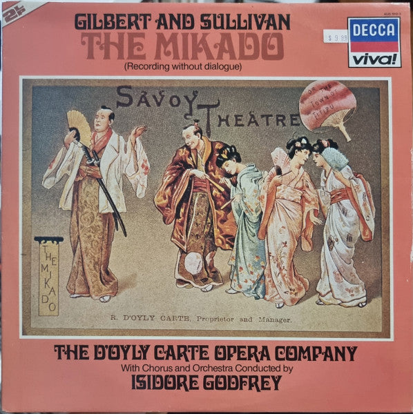 Gilbert & Sullivan, D'Oyly Carte Opera Company, Isidore Godfrey – The Mikado (2xLP) LP vinyl record, image 1 of 7