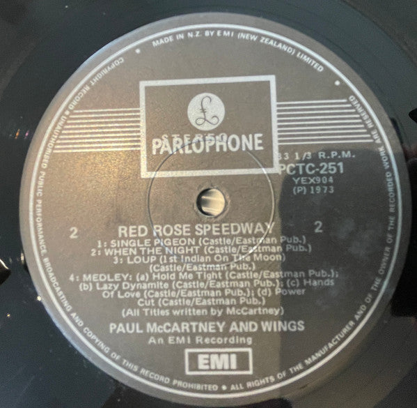Wings – Red Rose Speedway LP vinyl record