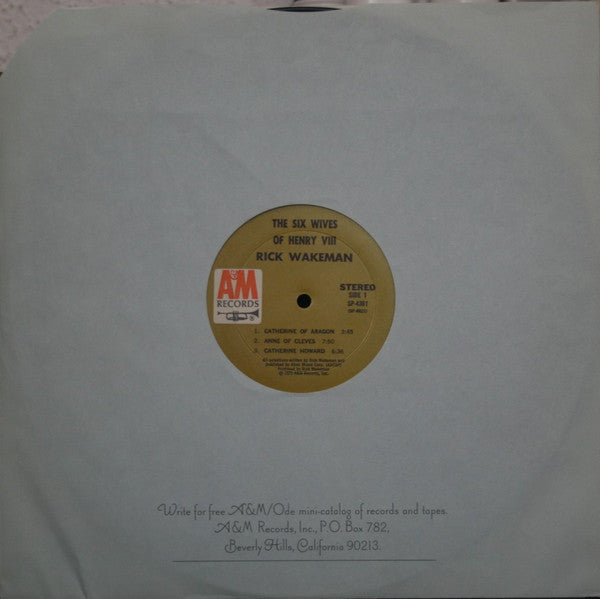 Rick Wakeman – The Six Wives Of Henry VIII LP vinyl record, image 5 of 5