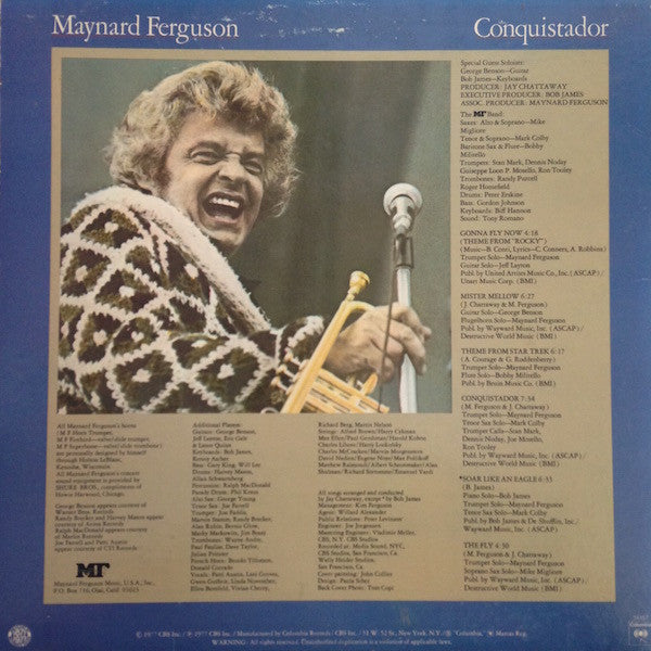 Maynard Ferguson – Conquistador LP vinyl record, image 2 of 5