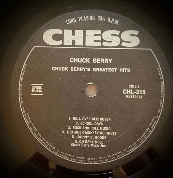 Chuck Berry – Chuck Berry's Greatest Hits LP vinyl record, image 3 of 4
