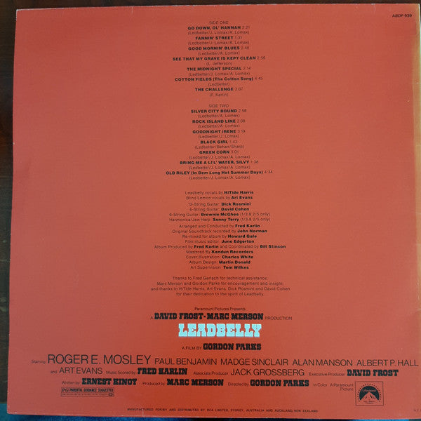 Fred Karlin – Leadbelly LP vinyl record, image 2 of 4