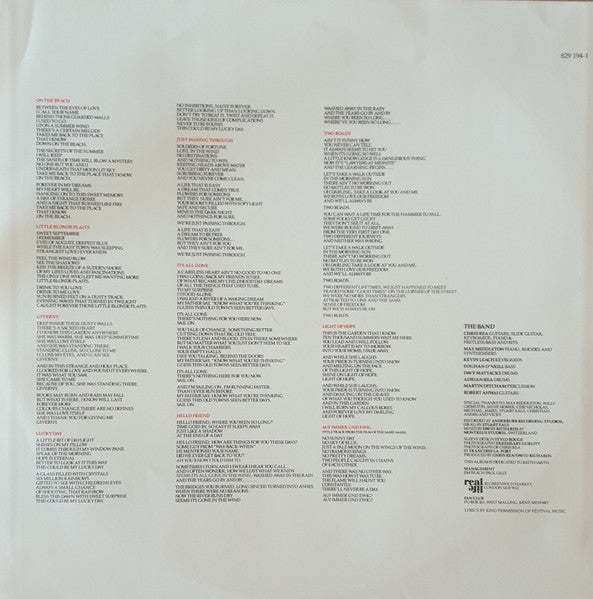 Chris Rea – On The Beach LP vinyl record, image 3 of 6