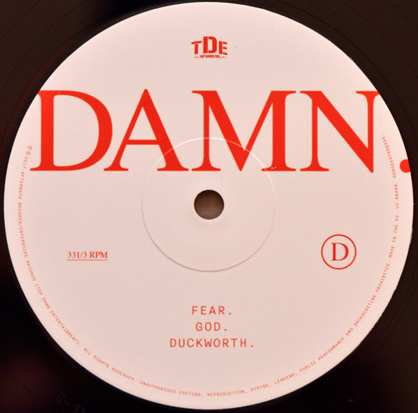 Kendrick Lamar – Damn. (2xLP) LP vinyl record, image 7 of 7