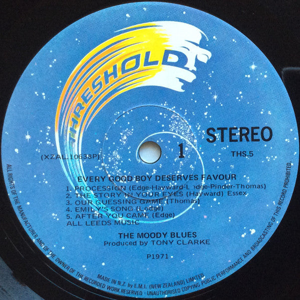 The Moody Blues – Every Good Boy Deserves Favour LP vinyl record, image 3 of 4