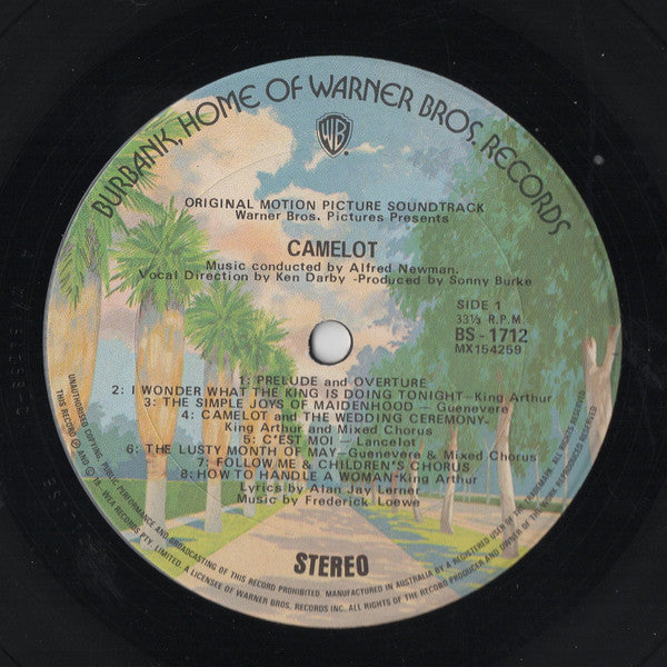 Lerner & Loewe, Richard Harris, Vanessa Redgrave, Franco Nero, David Hemmings, Lionel Jeffries, Laurence Naismith – Camelot (Original Motion Picture Sound Track) LP vinyl record, image 3 of 4