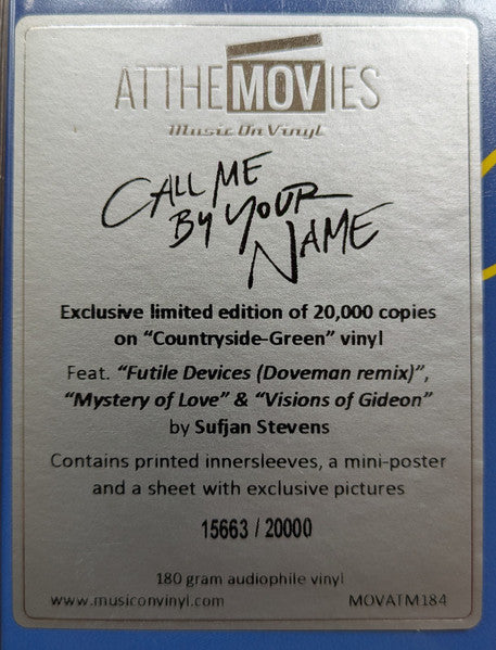Various – Call Me By Your Name (Original Motion Picture Soundtrack) (2xLP) LP vinyl record, image 3 of 10