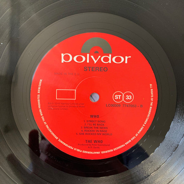 The Who – Who LP vinyl record, image 4 of 7