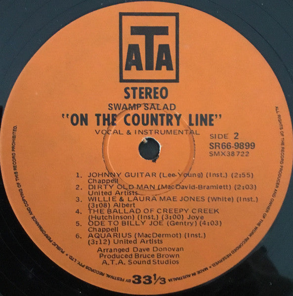 The Swamp Salad – On The Country Line LP vinyl record, image 4 of 4