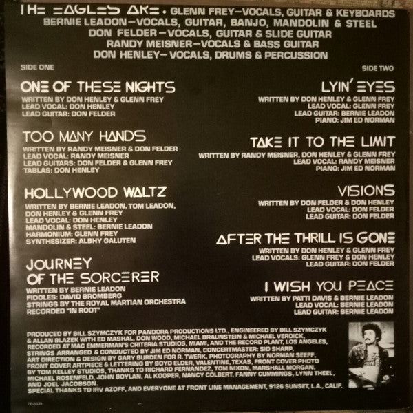 Eagles – One Of These Nights LP vinyl record, image 5 of 5