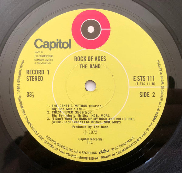 The Band – Rock Of Ages: The Band In Concert (2xLP) LP vinyl record, image 5 of 8