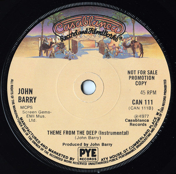 Donna Summer, John Barry – Down, Deep Inside (Theme From The Deep) 7" vinyl record, image 2 of 3