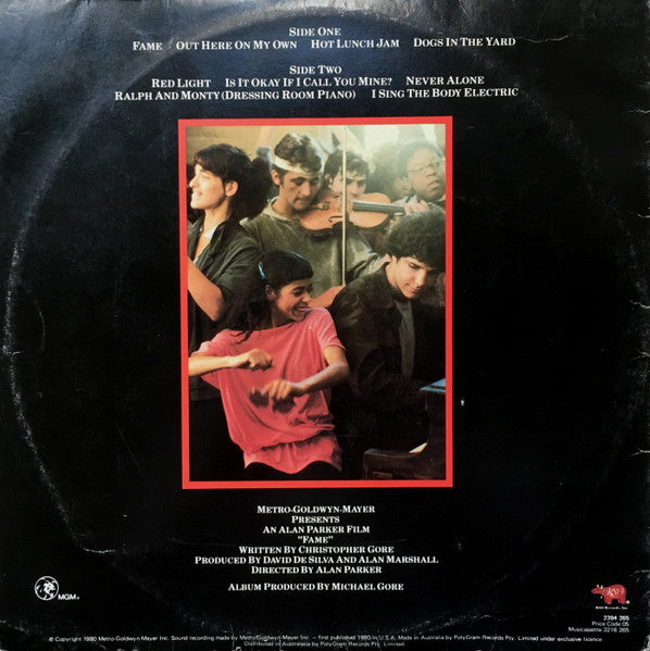 Various – Fame (The Original Soundtrack From The Motion Picture) LP vinyl record, image 3 of 5