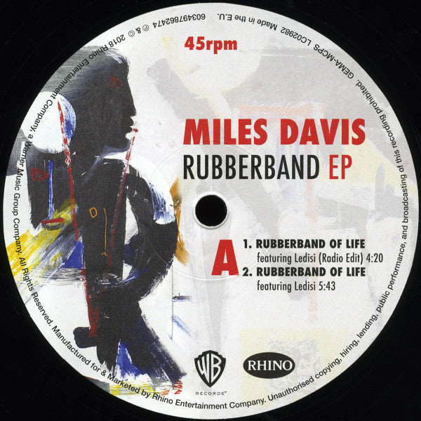 Miles Davis – Rubberband EP 12" vinyl record, image 3 of 8