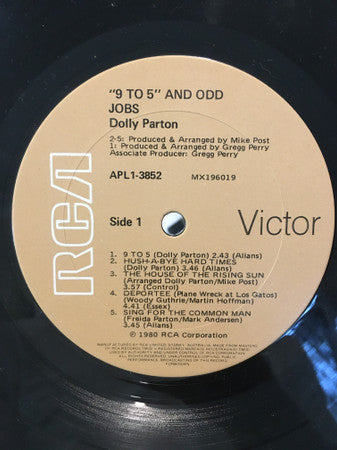 Dolly Parton – 9 To 5 And Odd Jobs LP vinyl record, image 5 of 6