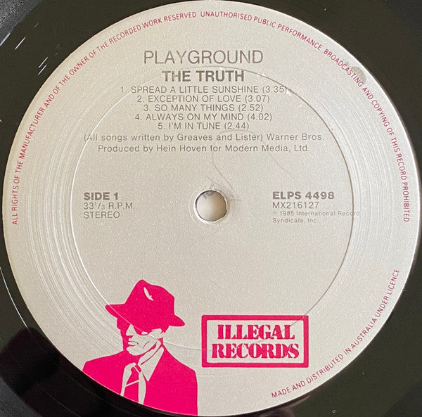 The Truth – Playground LP vinyl record, image 3 of 4