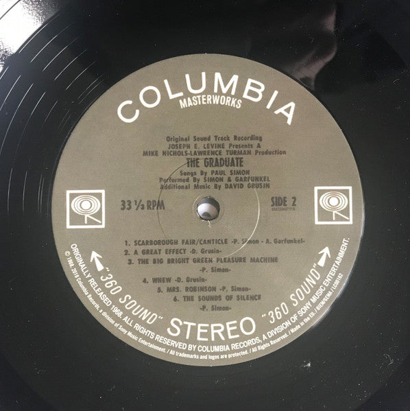 Simon & Garfunkel, Dave Grusin – The Graduate (Original Sound Track Recording) LP vinyl record, image 5 of 5