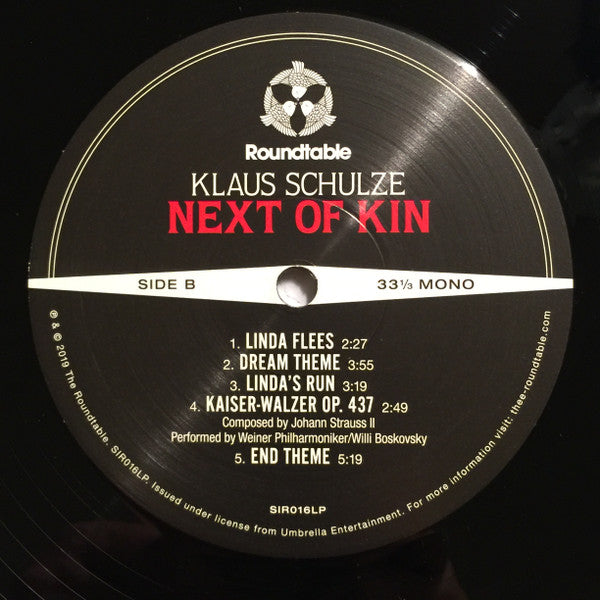 Klaus Schulze – Next Of Kin (Music From The Motion Picture Soundtrack) LP vinyl record, image 5 of 8