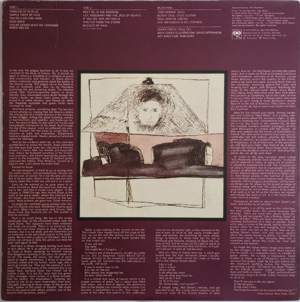 Bob Dylan – Blood On The Tracks LP vinyl record, image 2 of 10