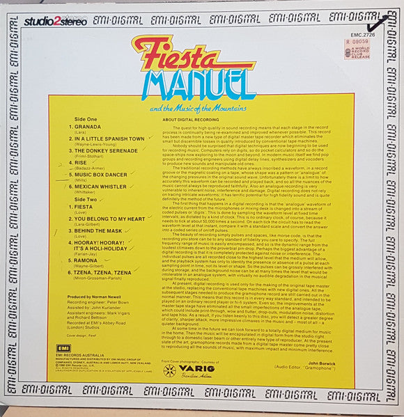 Manuel And His Music Of The Mountains – Fiesta LP vinyl record, image 2 of 4