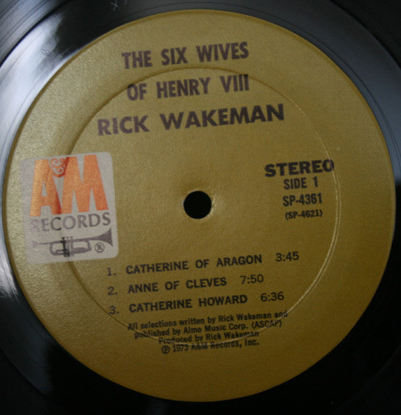 Rick Wakeman – The Six Wives Of Henry VIII LP vinyl record, image 3 of 5