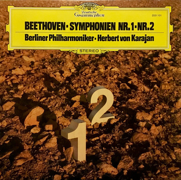 Ludwig van Beethoven, Berliner Philharmoniker, Herbert von Karajan – Symphonien Nr. 1 - Nr. 2 LP vinyl record, image 1 of 6