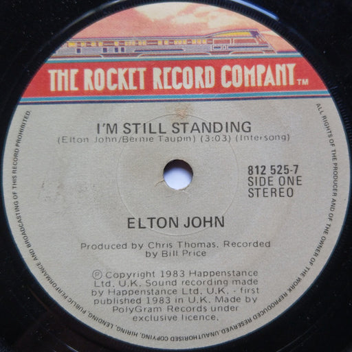 Elton John – I'm Still Standing 7" vinyl record, image 1 of 2