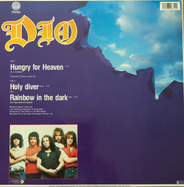 Dio – Hungry For Heaven 12" vinyl record, image 2 of 4