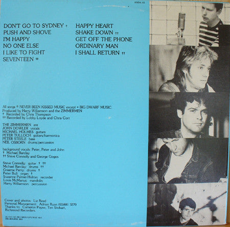 The Zimmermen – Rivers Of Corn LP vinyl record, image 2 of 3