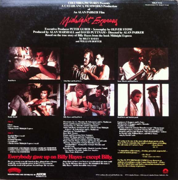 Giorgio Moroder – Midnight Express (Music From The Original Motion Picture Soundtrack) LP vinyl record, image 2 of 4