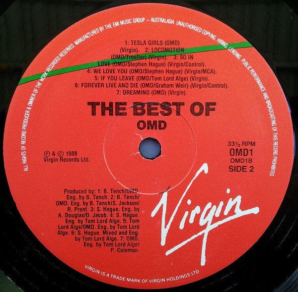 Orchestral Manoeuvres In The Dark – The Best Of OMD LP vinyl record, image 6 of 6