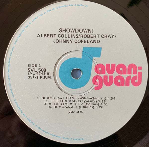 Albert Collins, Robert Cray, Johnny Copeland – Showdown! LP vinyl record, image 3 of 5