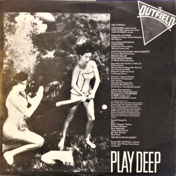 The Outfield – Play Deep LP vinyl record, image 3 of 6