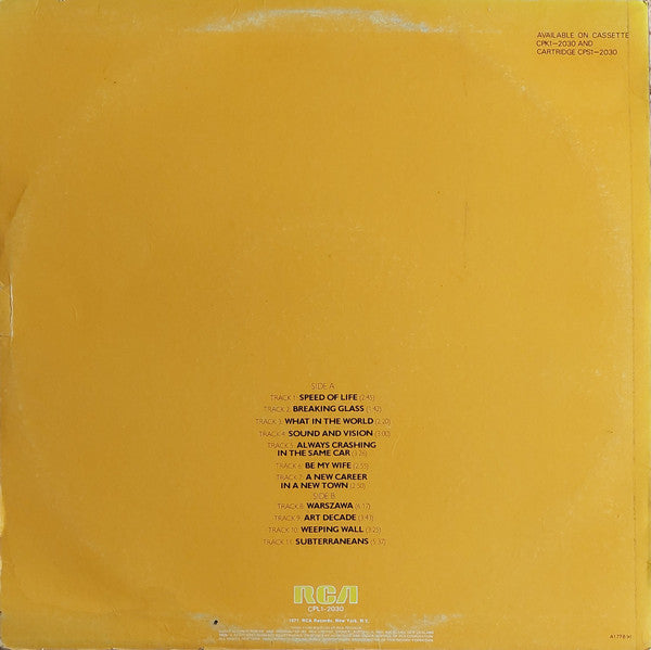 David Bowie – Low LP vinyl record, image 2 of 6