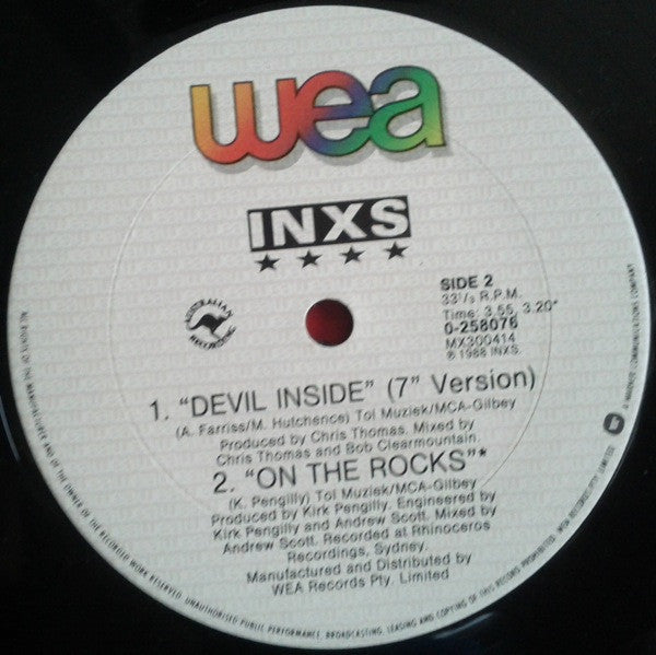 INXS – Devil Inside (Re-Mix Version) 12" vinyl record, image 4 of 4