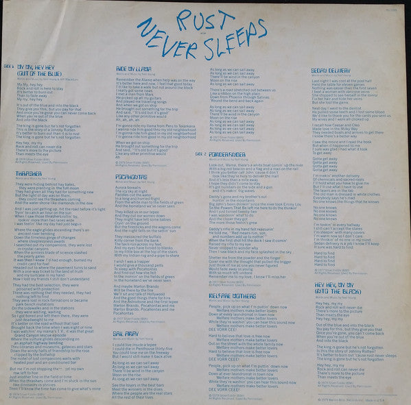 Neil Young, Crazy Horse – Rust Never Sleeps LP vinyl record, image 7 of 7