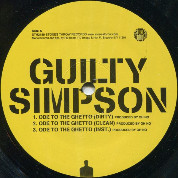 Guilty Simpson – Ode To The Ghetto 12" vinyl record, image 3 of 4