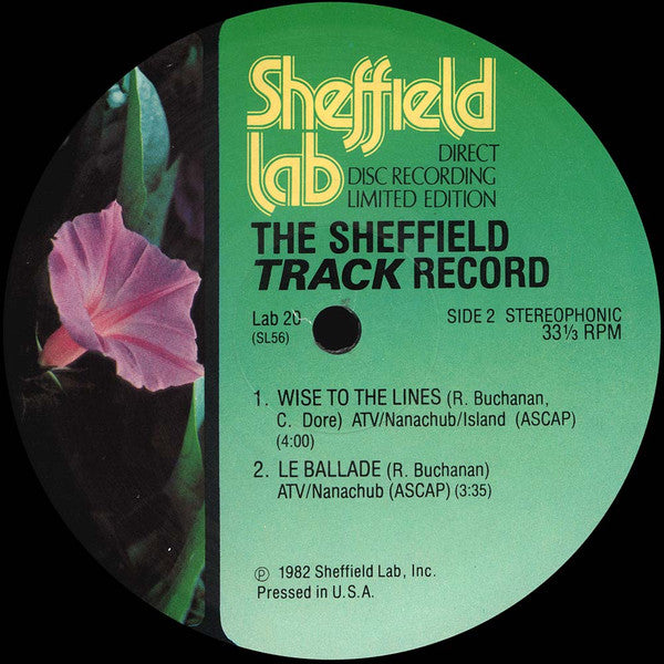 Robbie Buchanan, James Newton Howard, Lenny Castro, Nathan East, Michael Landau, Carlos Vega – The Sheffield Track Record LP vinyl record, image 4 of 6