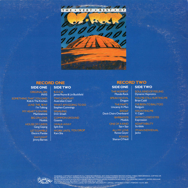 Various – The Very Best Of Oz-Rock (2xLP) LP vinyl record, image 3 of 7