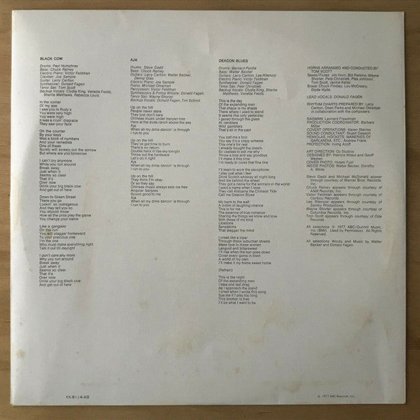 Steely Dan – Aja LP vinyl record, image 6 of 10