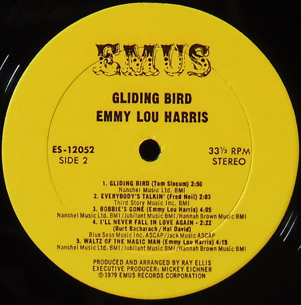 Emmylou Harris – Gliding Bird LP vinyl record, image 4 of 4