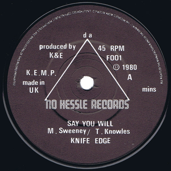 Knife Edge – Favourite Girl 7" vinyl record, image 5 of 5
