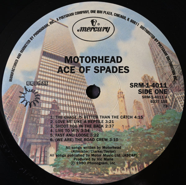 Motörhead – Ace Of Spades LP vinyl record, image 3 of 4