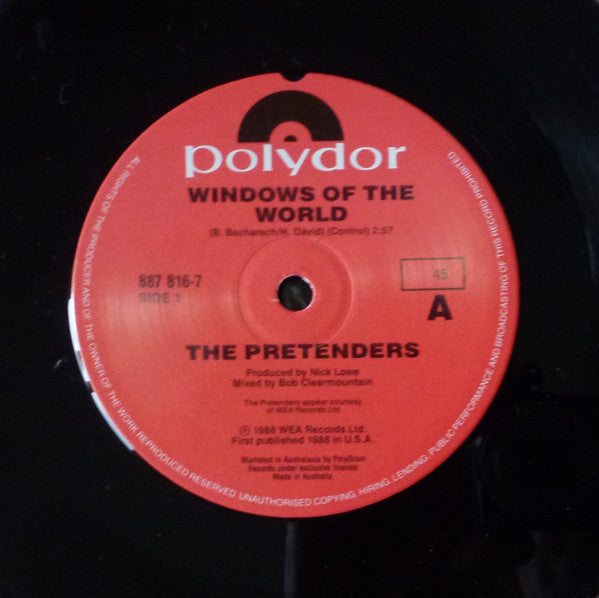The Pretenders – Windows Of The World 7" vinyl record, image 3 of 4