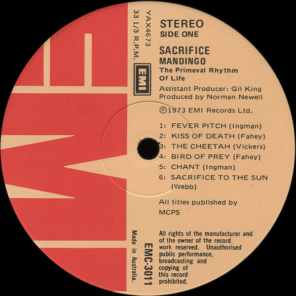 Mandingo – Sacrifice LP vinyl record, image 3 of 4