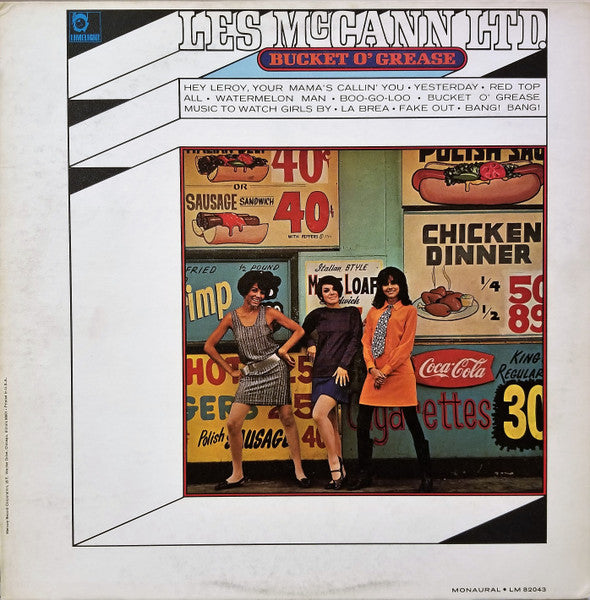 Les McCann Ltd. – Bucket O' Grease LP vinyl record, image 1 of 2