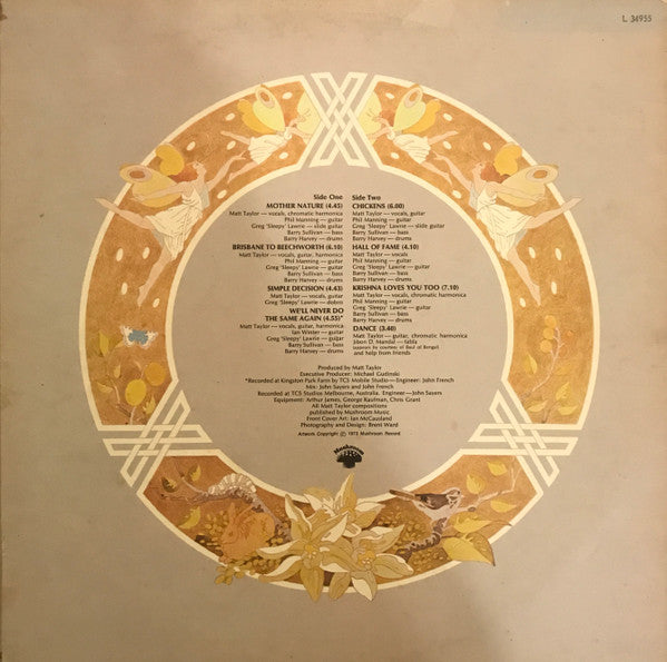 Matt Taylor – Straight As A Die LP vinyl record, image 2 of 6