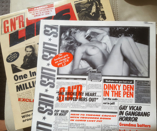 Guns N' Roses – G N' R Lies LP vinyl record, image 3 of 5